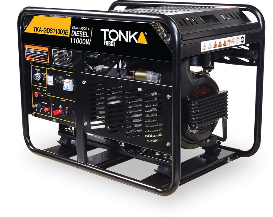 TKA-GDS11000E GENERADOR DIESEL 11,000Wtts, 110-220V/60Hz, CON MARCHA, BATERIA Y LLANTAS