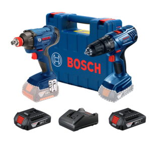 Combo Bosch de Rotomartillo GSB 180-LI + Llave impacto GDX 180-LI, con 2 baterías y maletín
