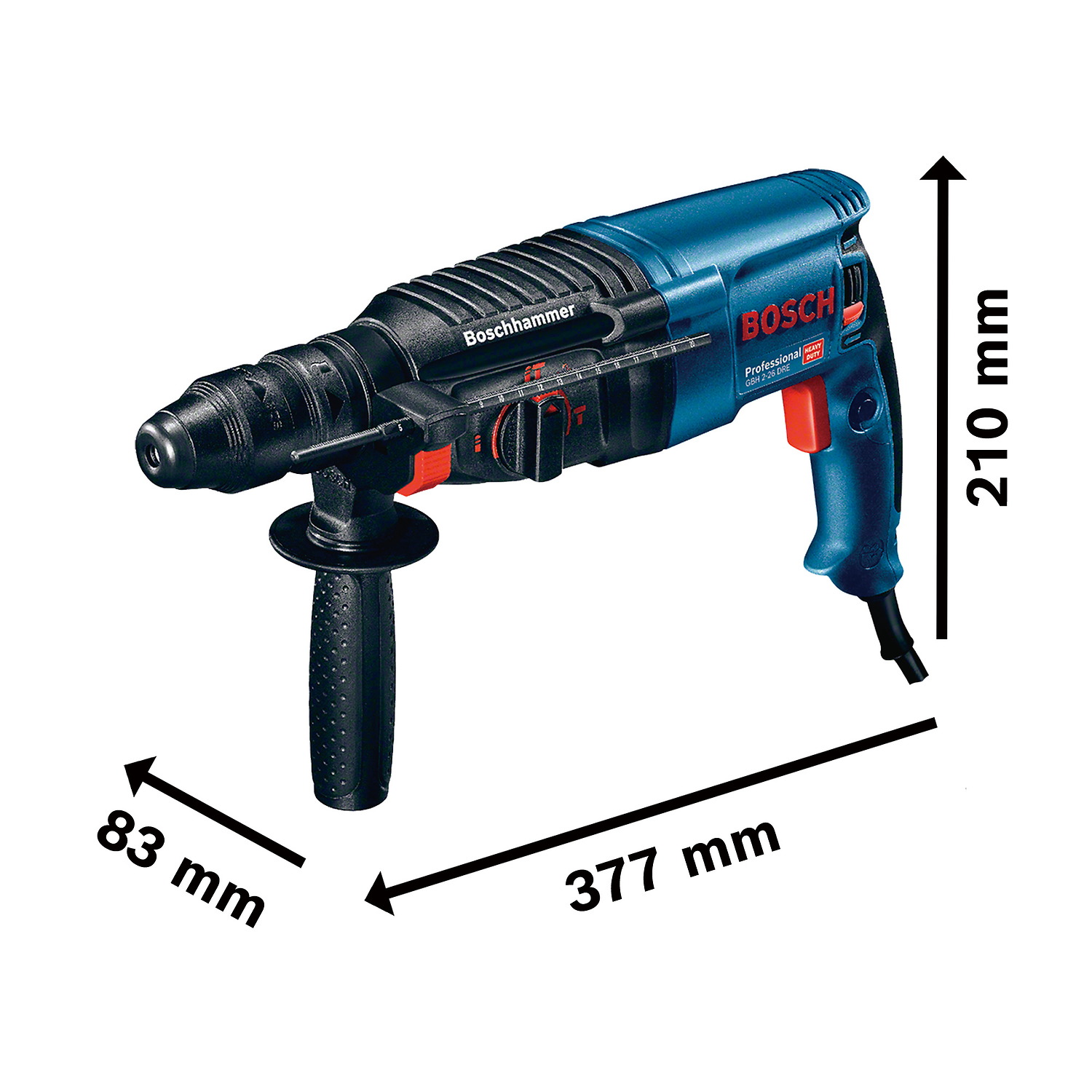 Martillo Perforador Bosch GBH 2-26 DRE 800W 127V - Imagen 6