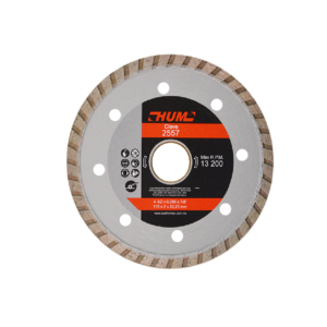 2557  Disco de diamante turbo HUM  4-1/2X0.08X7/8