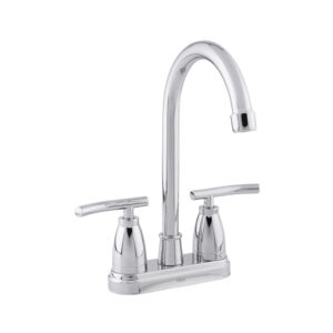4058 Mezcladora ecológica 4”  tipo bar alto para lavabo