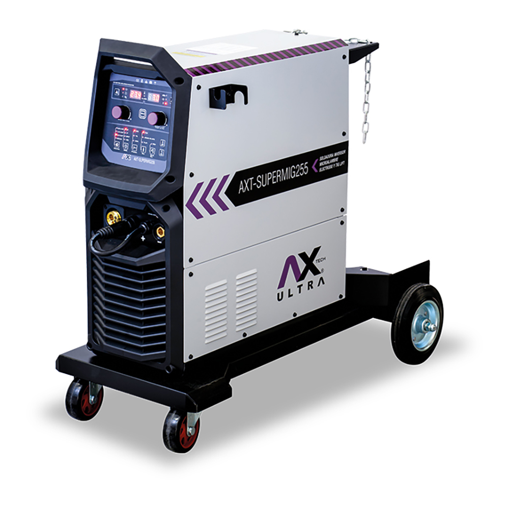 AXT-SUPERMIG255 SOLDADORA INVERSOR MIG/MAG, ELECTRODO Y TIG 220V 1-PH 250A DE USO INDUSTRIAL