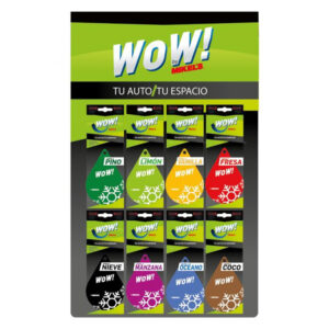 EX-WOW Exhibidor WOW (Inlcuye 8 aromas distintos con 10 pzas c/u)
