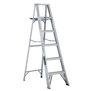 Escalera de tijera de aluminio