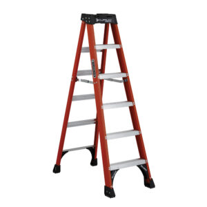 Escalera de tijera de fibra de vidrio