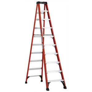 Escalera de tijera de fibra de vidrio