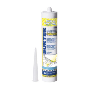 113453 Silicón para baños y cocinas transparente 280ml Surtek