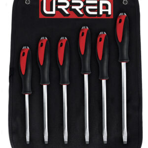 9100GA Juego de 6 destornilladores de golpe punta plana Urrea