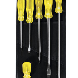 9600B Juego 6 destornilladores ámbar barra redonda pta plana Urrea