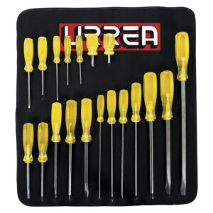 9600E Juego de 19 destornilladores ámbar combinado Urrea