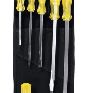 9800A Jgo 6 destornilladores ámbar barra cuadrada pta plana Urrea