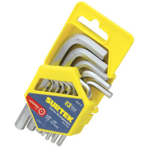 ALLF13 Juego de 13 llaves hexagonales "L" pulgadas en rack Surtek