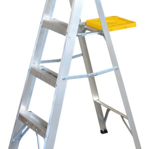 ET3 Surtek Escalera de aluminio tipo tijera, 3 peldaños, 1.21mt