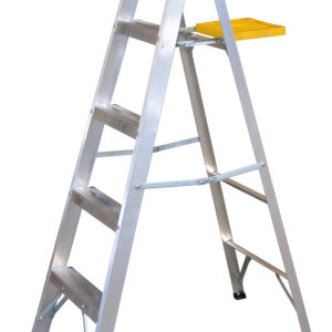 ET4 Surtek Escalera de aluminio tipo tijera, 4 peldaños, 1.54mt