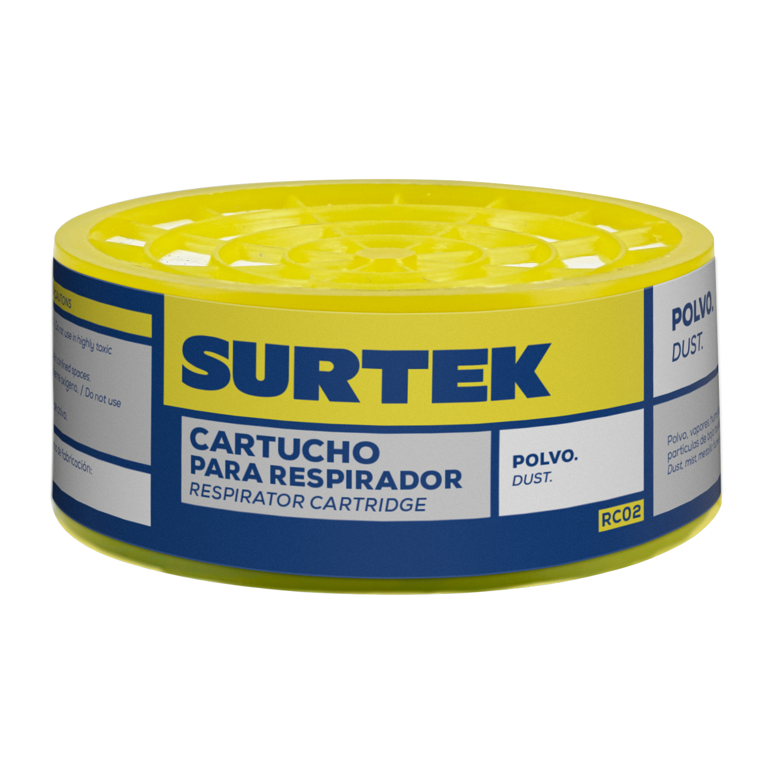 Cartucho para respirador con protección para polvo Surtek