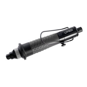 UPTC30A Destornillador neumático de torque controlado tipo lápiz, con punta hexagonal de 1/4", rango de torque de 0.4 a 3.5 Nm, velocidad sin carga de 1400 r/min, con función reversible, consumo de aire de 12.4 CFM Urrea